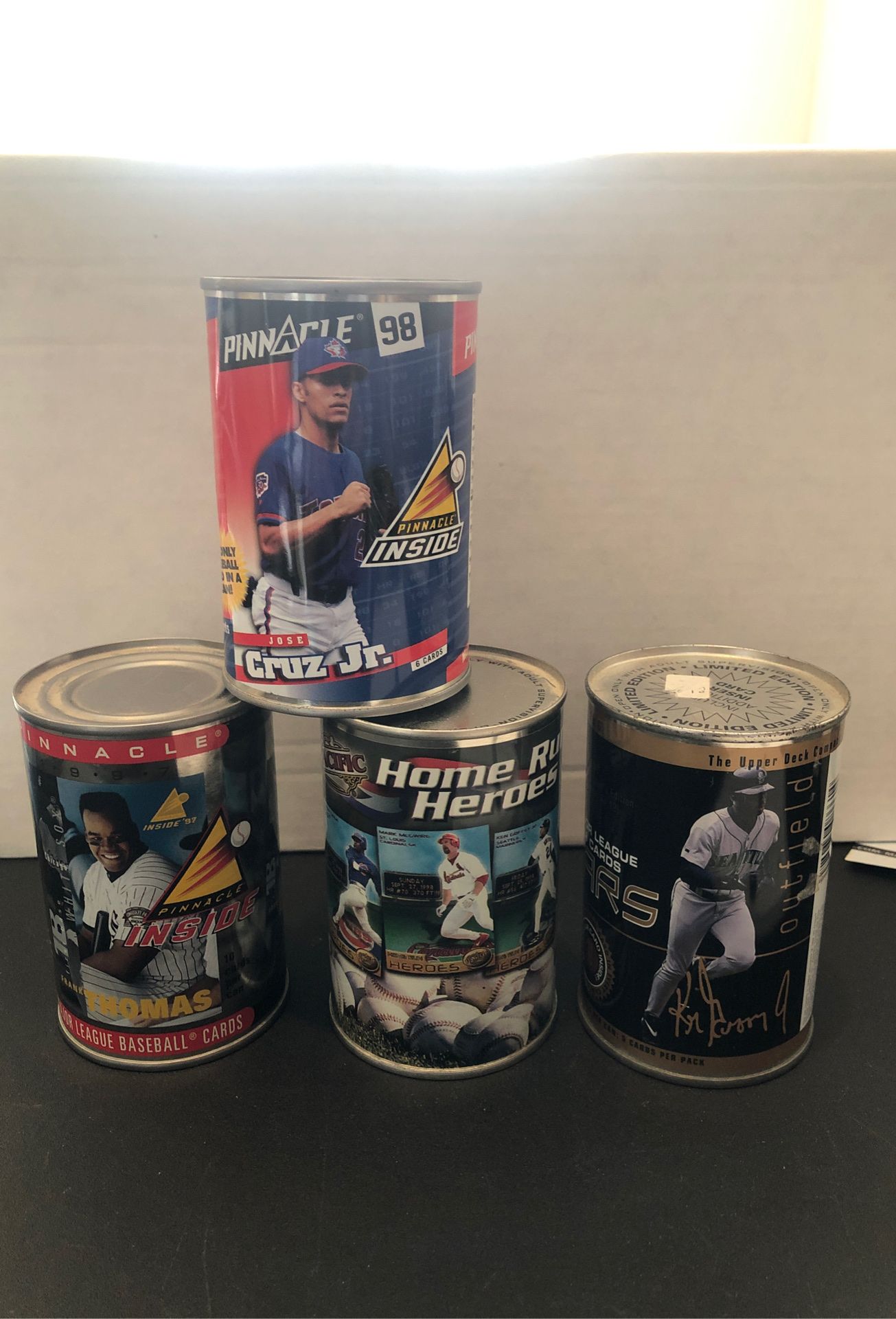 1997-1998 Pinnacle and Pacific and Upper Deck cards in a can!!!