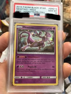 Pokemon mewtwo black star promo 2019 PSA 10