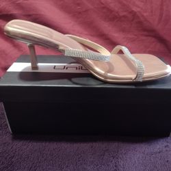 Rose Gold Slide Mini Heels