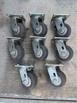 4 inch heavy duty casters, 8 total