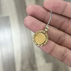 21k Coin Pendant 