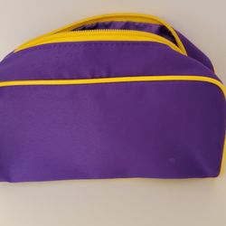 Clarisonic canvas zip storage case travel pouch purple 