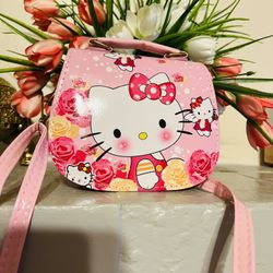 Cute pink, hello Kitty Crossbody bag