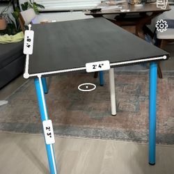 IKEA Desk with Blue & White Legs 