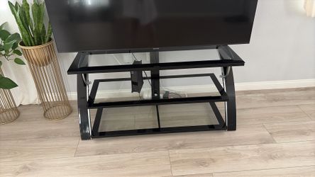 Glass tv stand