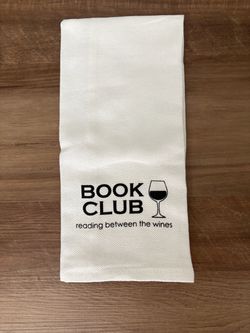 Book club tea towel