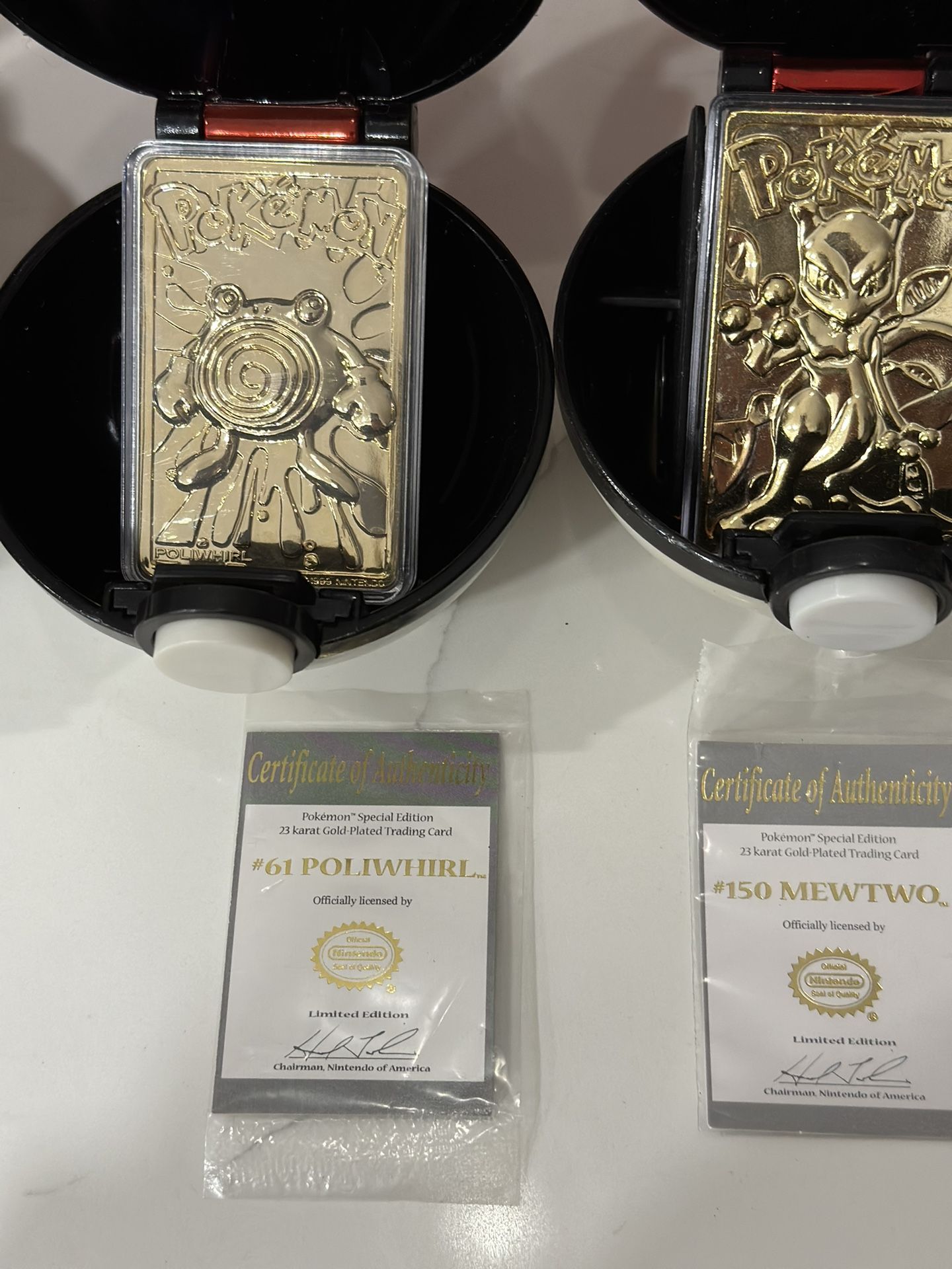 gold pokemon cards from burger king RED 