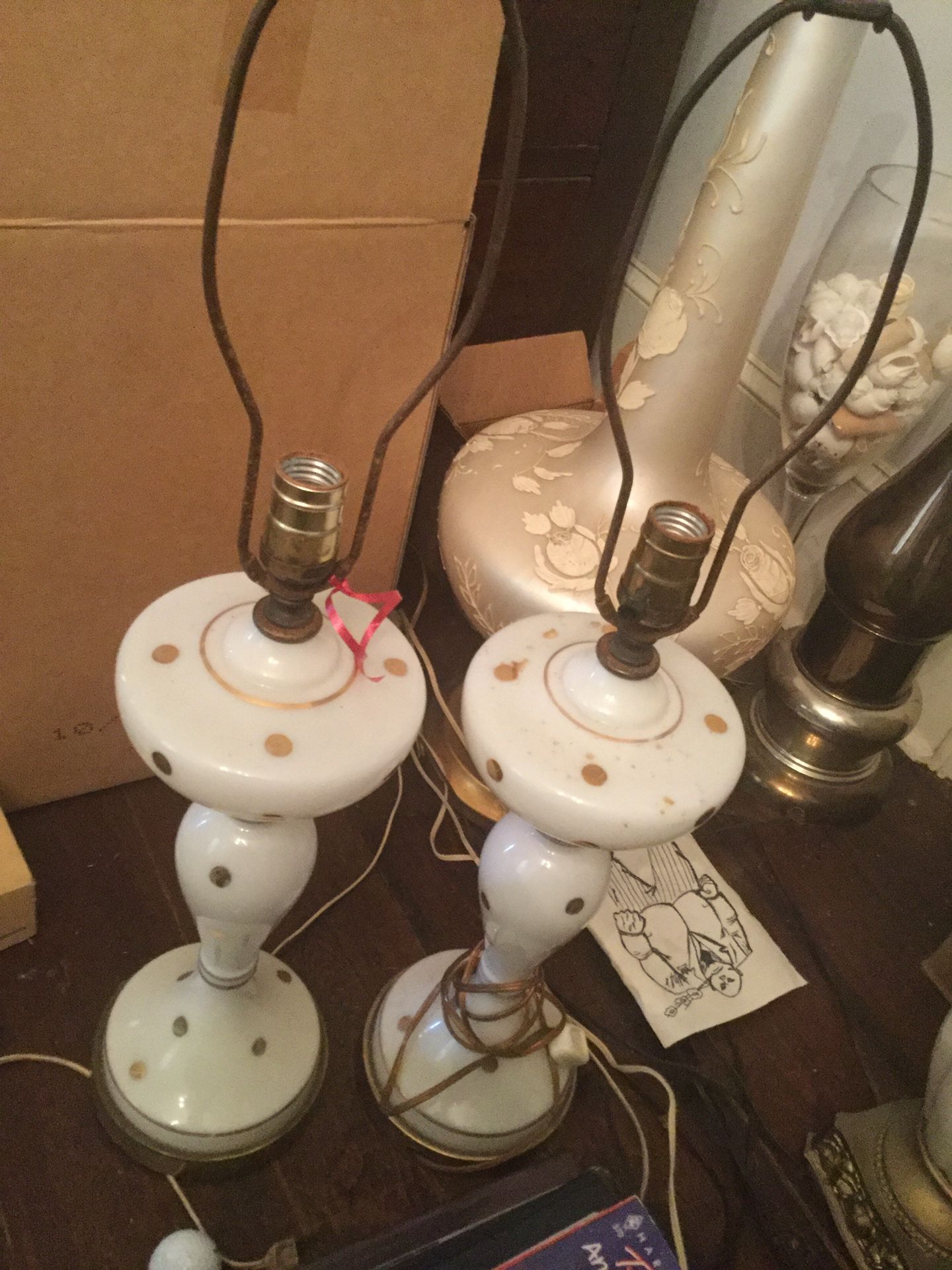 Nice Twin Antique Lamps