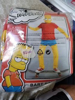 Brand new boy's Halloween costume "bart Simpson"