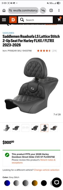 Saddlemen Road sofa with backrest