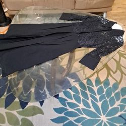 EASTER SALE -Vintage Semi Formal Black Dress