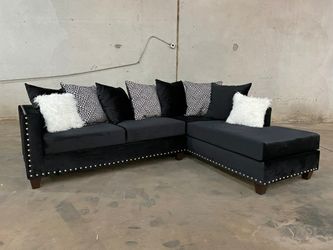 New Black Sectional Sofa
