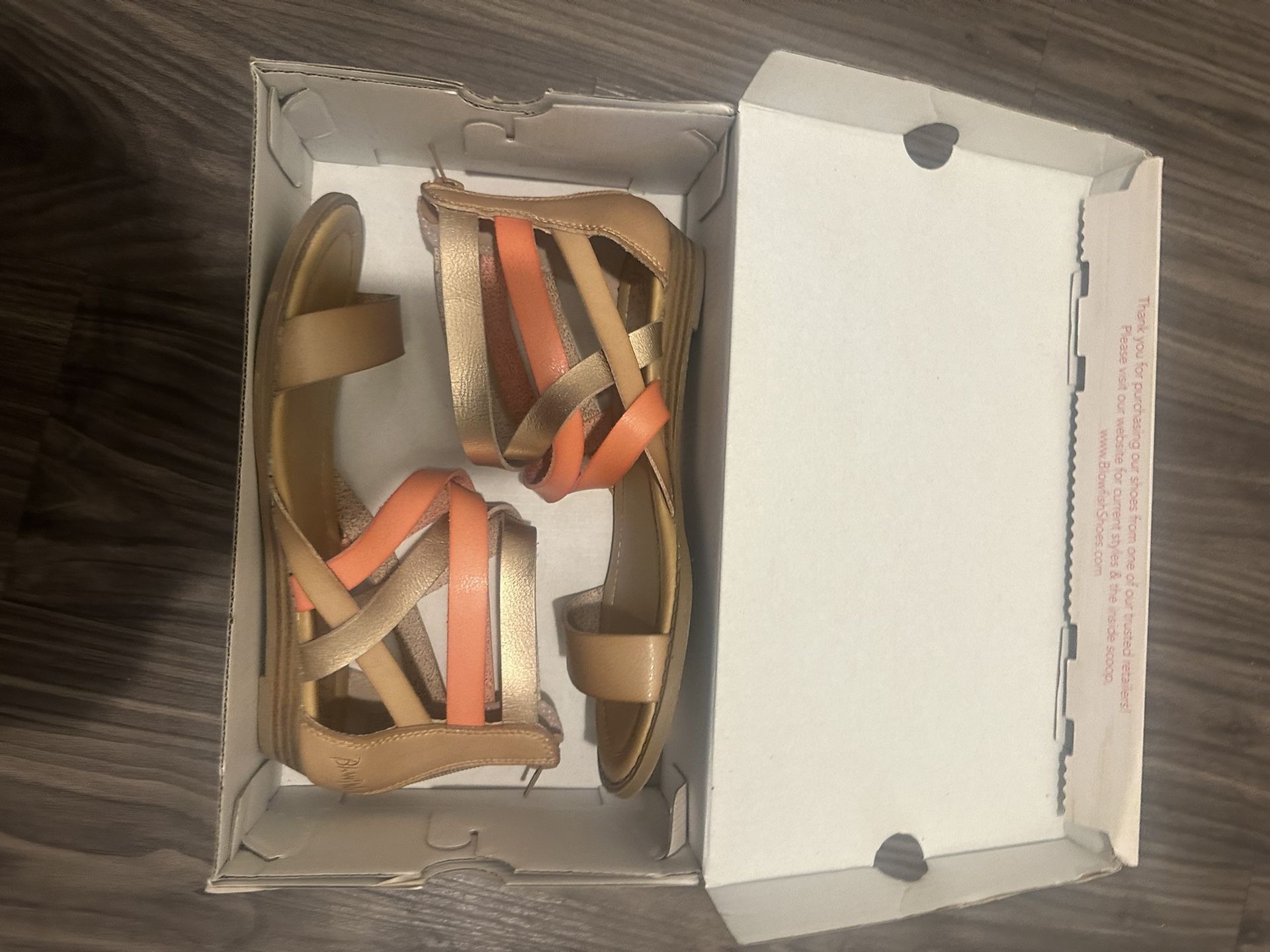 Blow Fish Malibu Shoes, color nude/rose-gold, size 6 1/2 or b 7