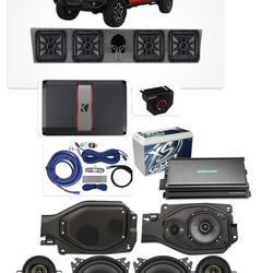 JEEP GLADIATOR FULL BASS AND VOICE PACKAGE KICKER AUDIO INSTALLED