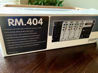STANTON RM 404 Mixer New Dj Scratch 4 Channel Phono for Sale in