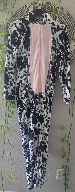 Cow print 1pc union suit by Secret Treasure