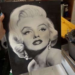 Marilyn Monroe Canvas Wall Art – Black & White