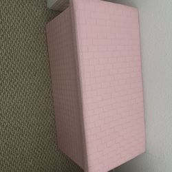 Pink Foldable Ottoman / Storage