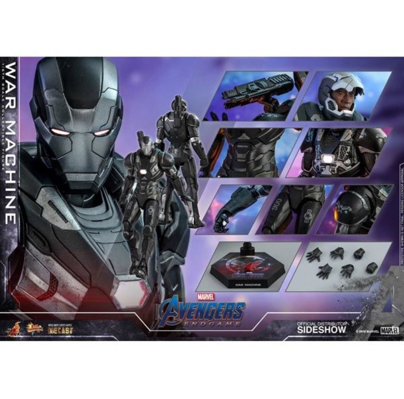 Hot Toys Avengers Endgame War Machine Collectable Figure 1/6 Size