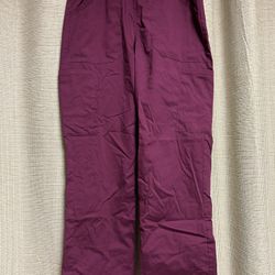 Cherokee Women’s Nurse Maroon Scrubs Bottoms, Size S