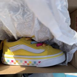 Old School Vans Yellow Toddler