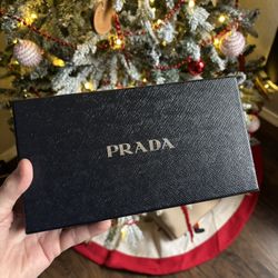 Prada Blue Saffiano Long Wallet