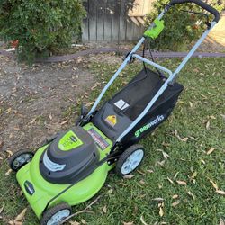 green works 20" 12A ELECTRIC LAWN MOWER