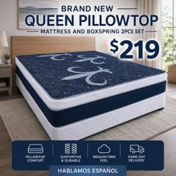 🟢NEW PILLOWTOP SET $219