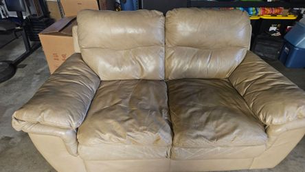 Leather Loveseat