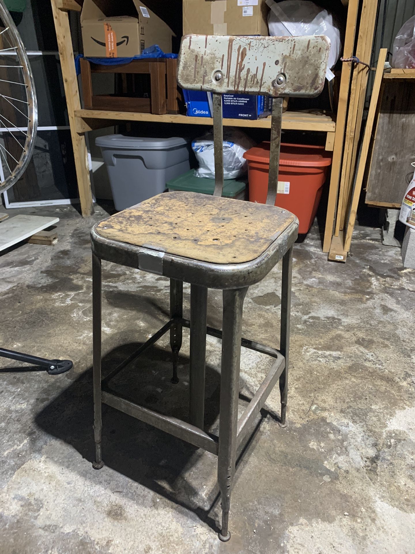 Vintage Industrial Shop Chair 