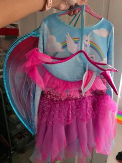 Girl 7-8 flying unicorn costume