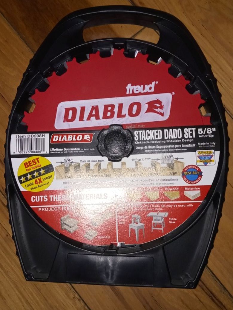 in. x 12-Teeth Stacked Dado Saw Blade Set by DIABLO for Sale in Warwick,  RI OfferUp