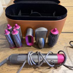 Dyson Air Wrap Fuchsia Pink And Grey 