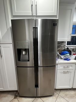 Samsung Counter Depth, French Door, Button Freezer, Stainless Steel