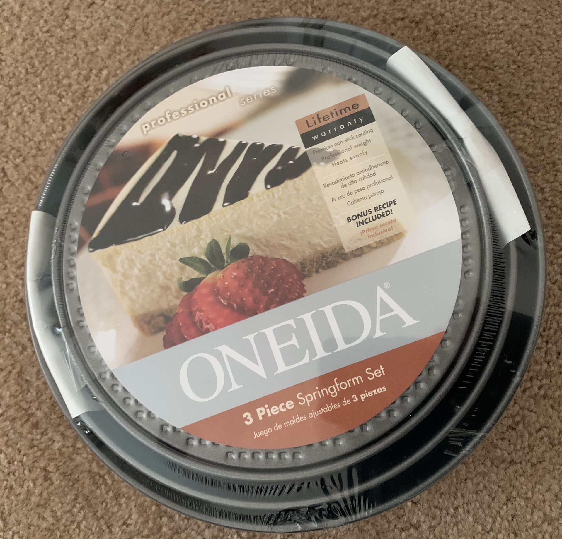 Set Of 3 Pans Springform Pans. Cheesecake Etc. Oneida Professional Series