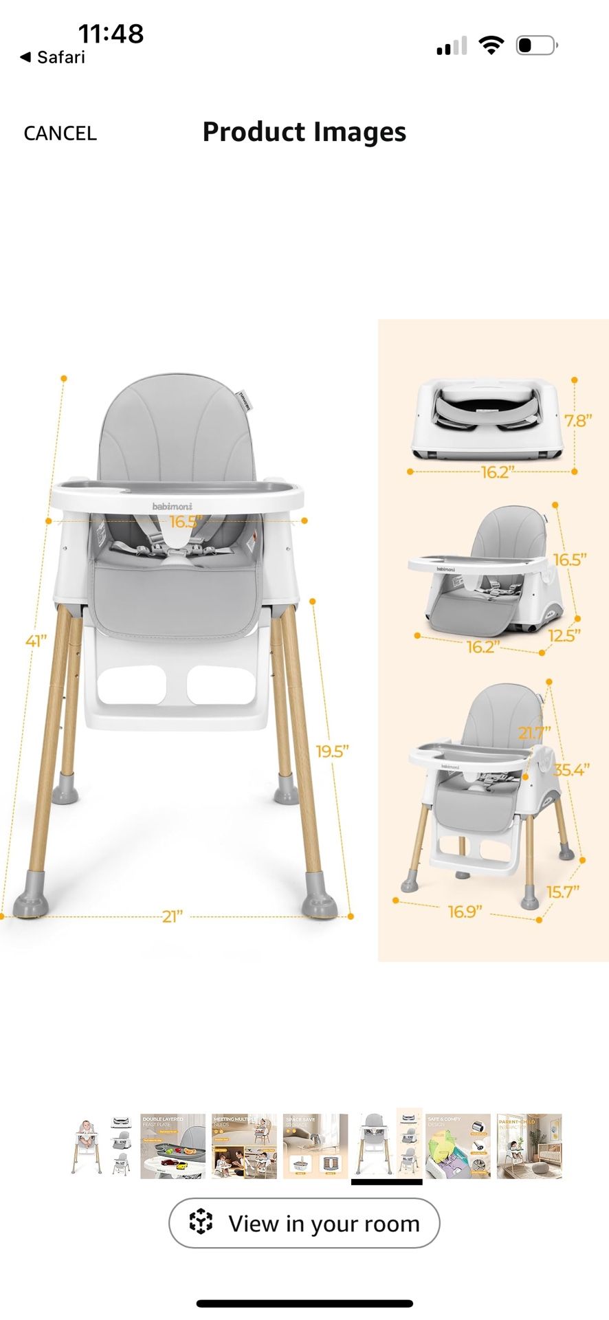 Unopened High chair 