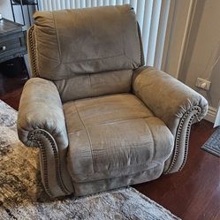 1 Couch ( Sofa Bed) And 2 Recliner Chair