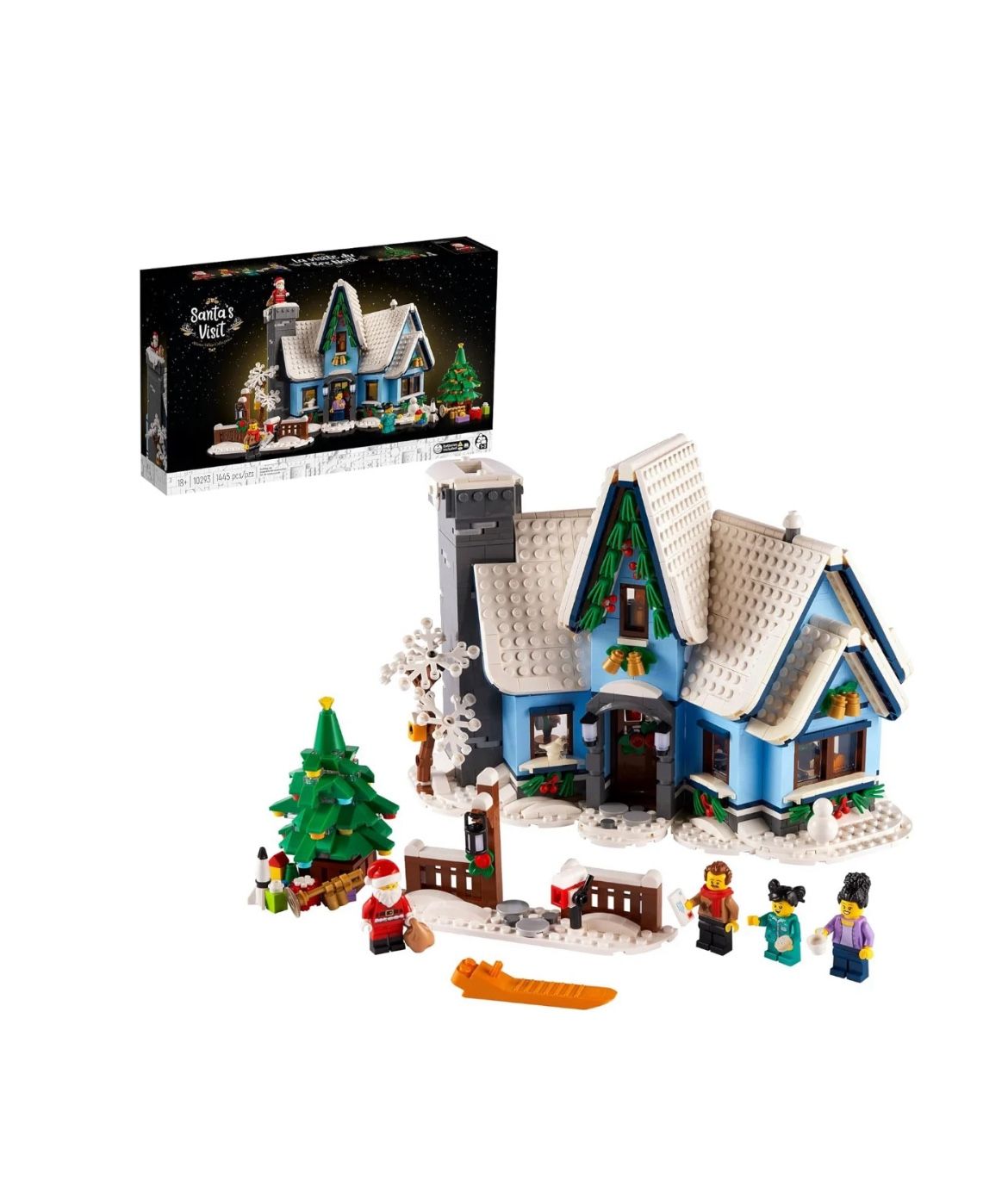 OFF BRAND - Santa’s Visit 10293 Christmas House Model Building Set