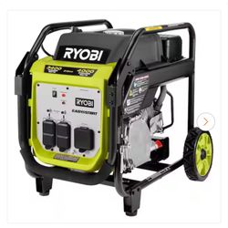 RYOBI 4000-Watt Recoil Start Gasoline Powered Inverter Generator with CO Shutdown