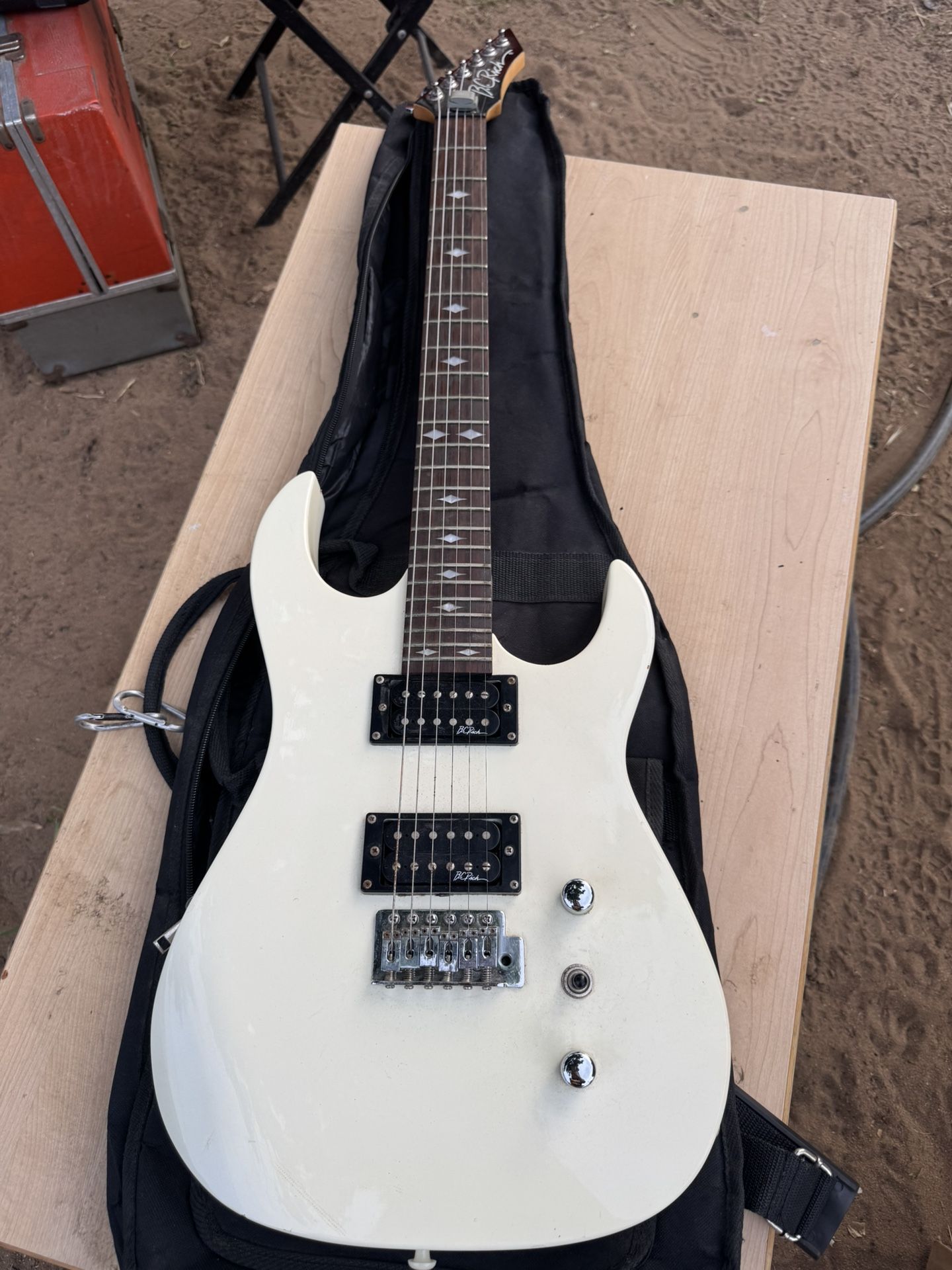 B.C. Rich ASM1 White Solid Body Electric Guitar