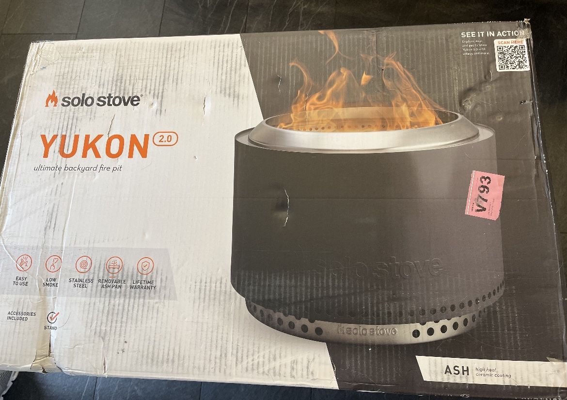 Solo Stove Yukon 2.0 Ash (Brand New in Box) Portable Fireplace