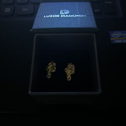 Gold Nugget Earrings 10k
