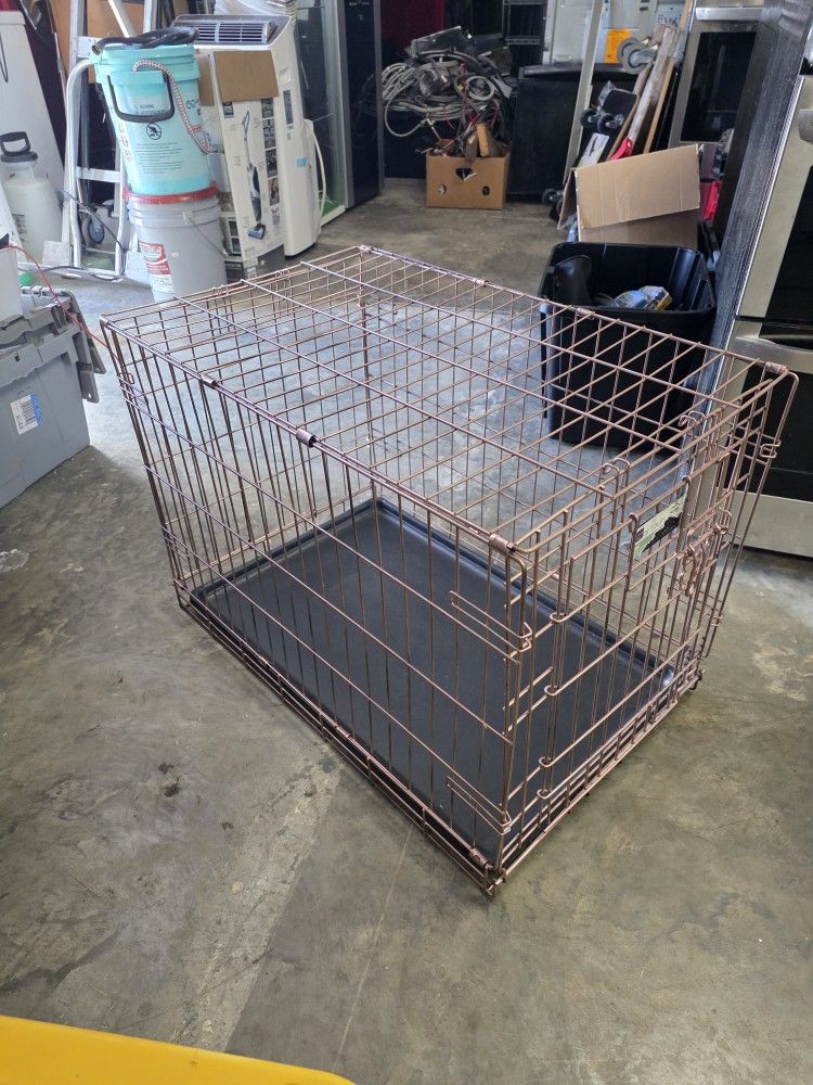 Folding Dog Crate, LIKE NEW 19x21x30
