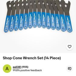 Park Tool Wrench Set (14 Pieces) 