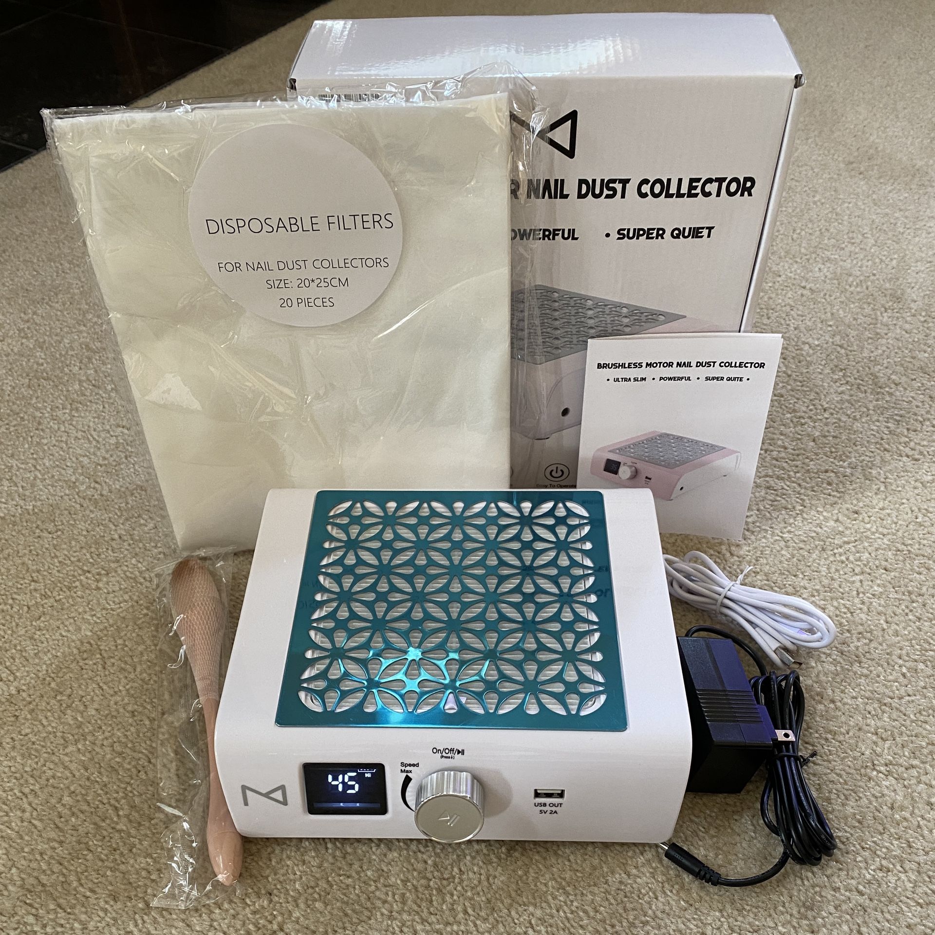New Rechargeable Nail Dust Collector 