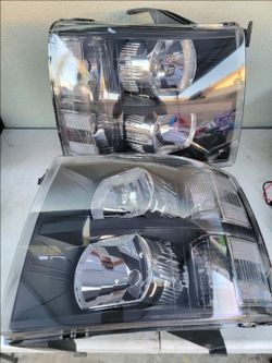 07-13 Chevrolet Silverado Headlights Luces Micas Calaveras Faros Faroles Focos Headlamps Chevy