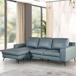 Brand New Blue Modern Style Sectional Sofa