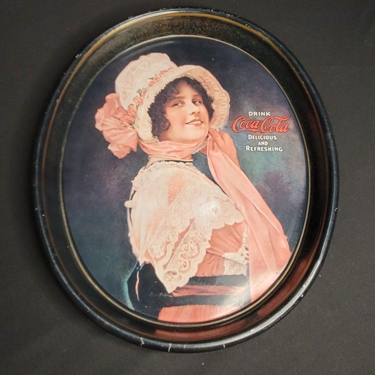 Vintage Coke Girl Tray Coca Cola