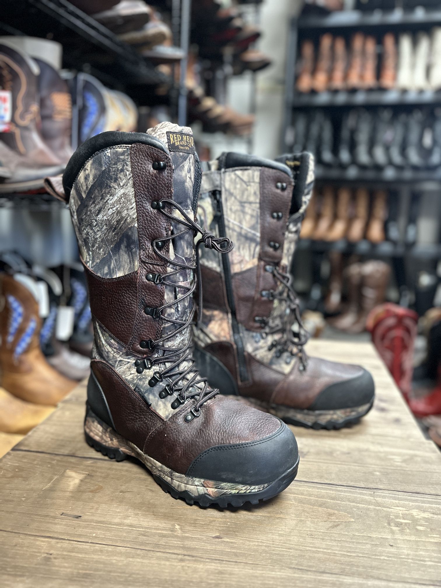 RedHead 16'' Side-Zip Guide Insulated Hunting Boots for Men Sz 10.5W