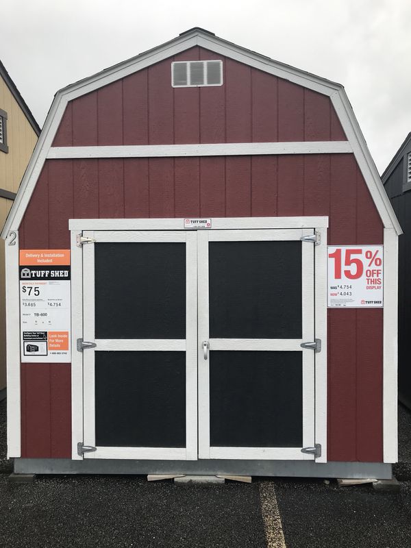 Tuff shed building for $75 per month thru Home Depot 